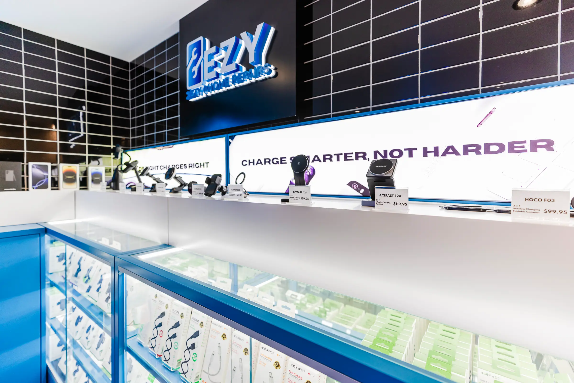 Technician repairing a phone